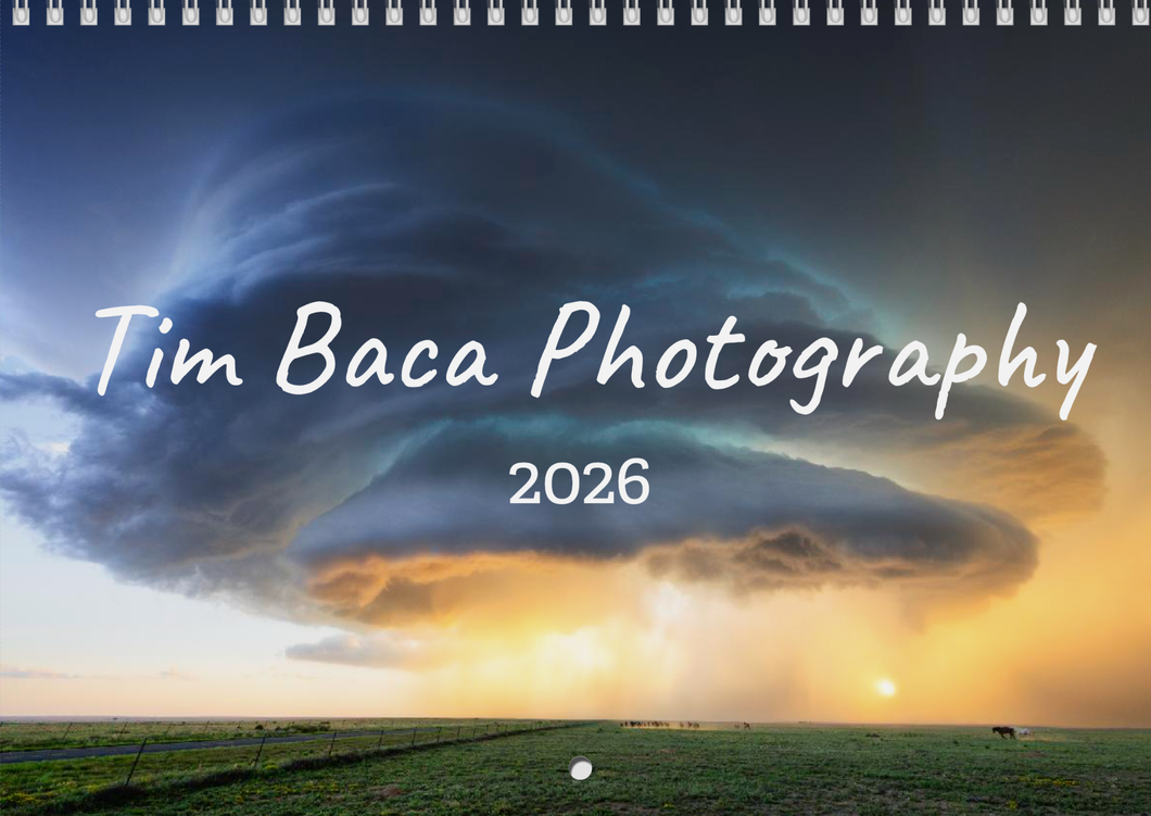 Tim Baca Photography 2026 12-Month Wall Calendar